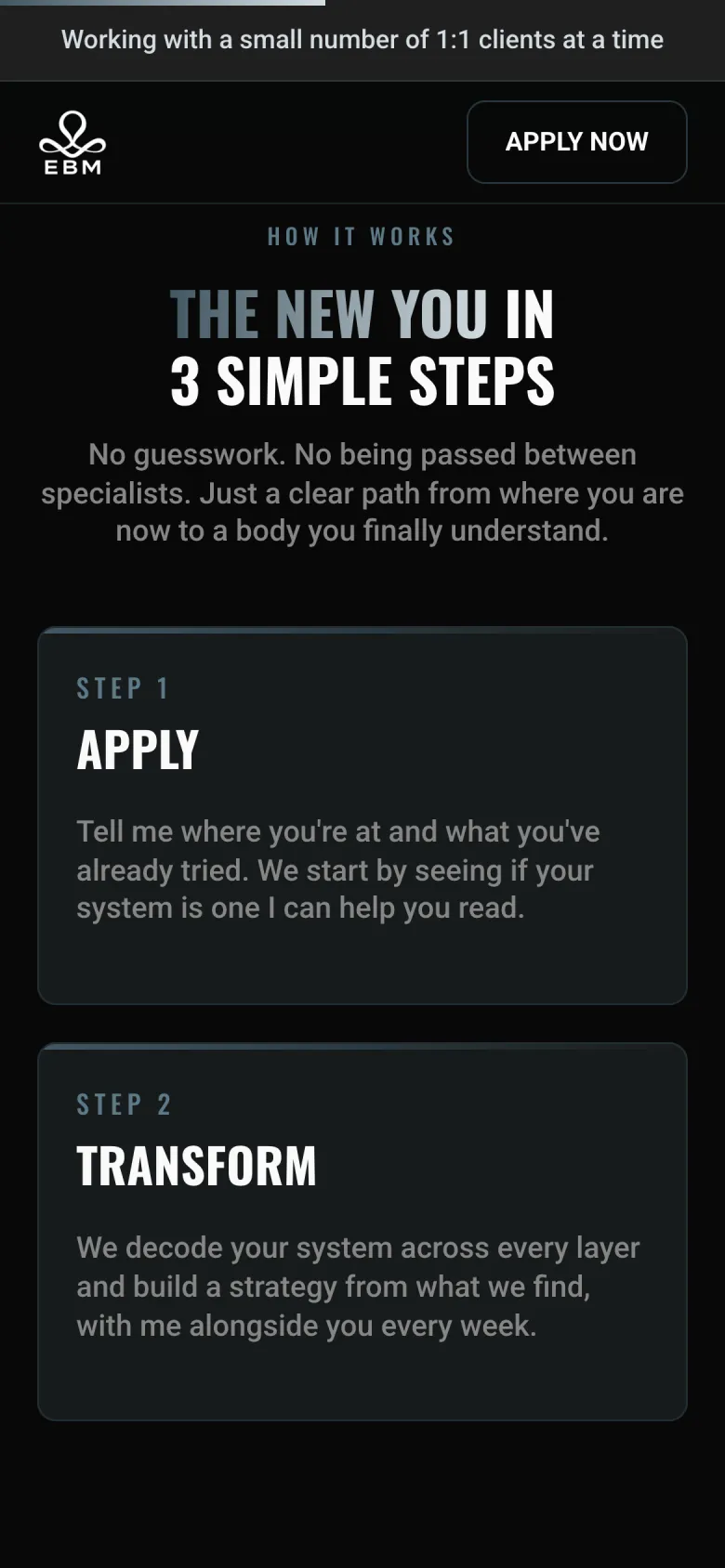 Three steps