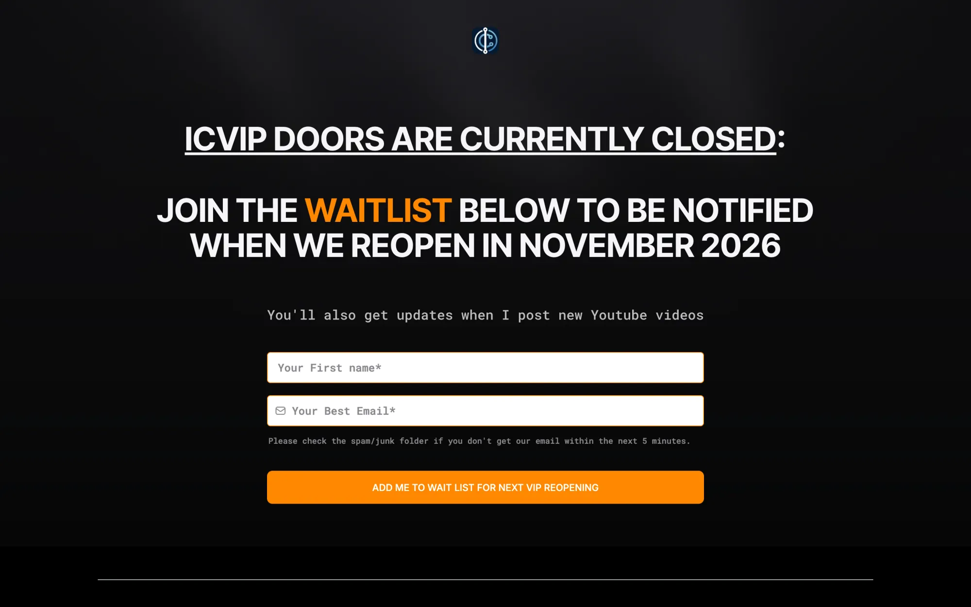 The waitlist, for when doors are closed