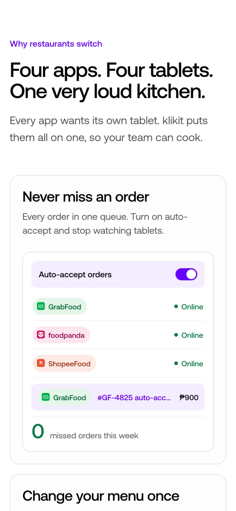 Why restaurants switch