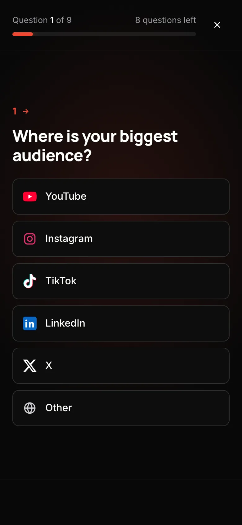 The application
