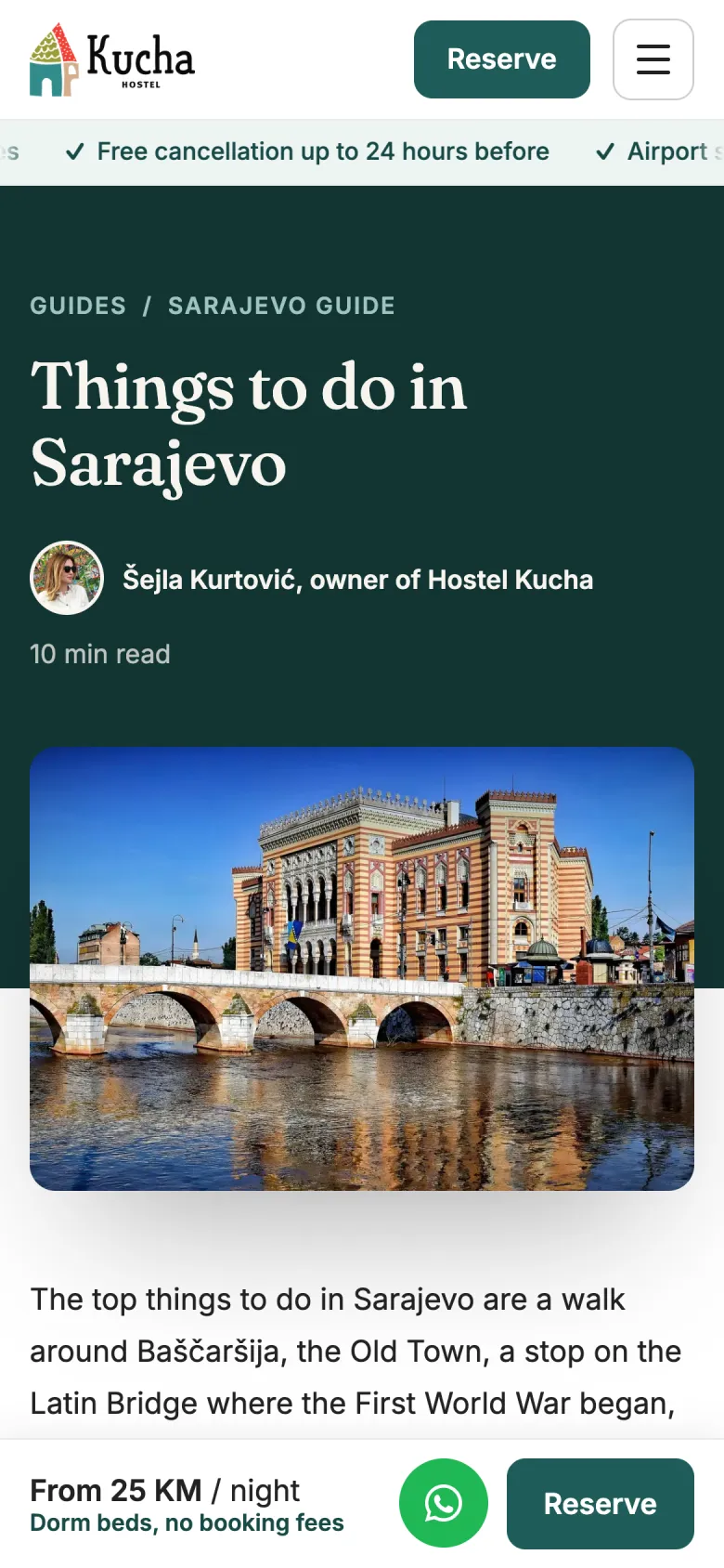 A Sarajevo guide