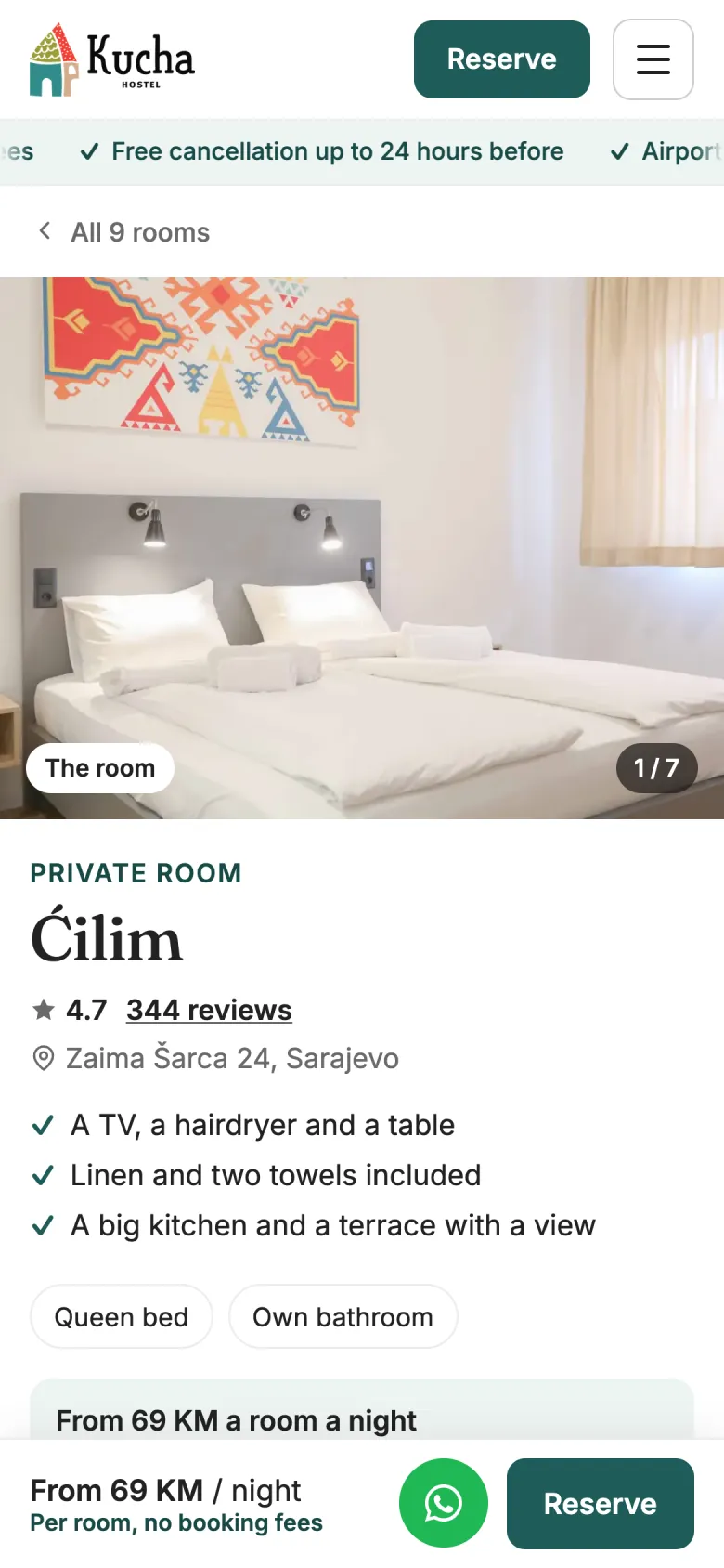A room page