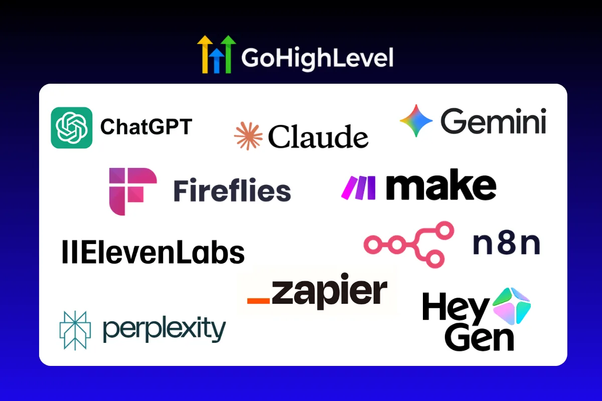 Collection of AI and automation tools integrated with GoHighLevel.