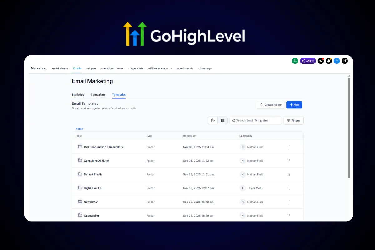 GoHighLevel email nurture sequence automation workflow builder