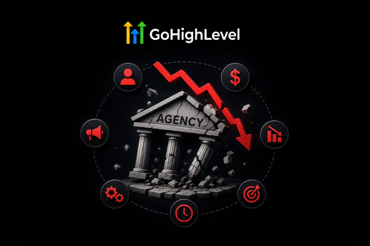 Agency growth concept with business strategy and performance elements.