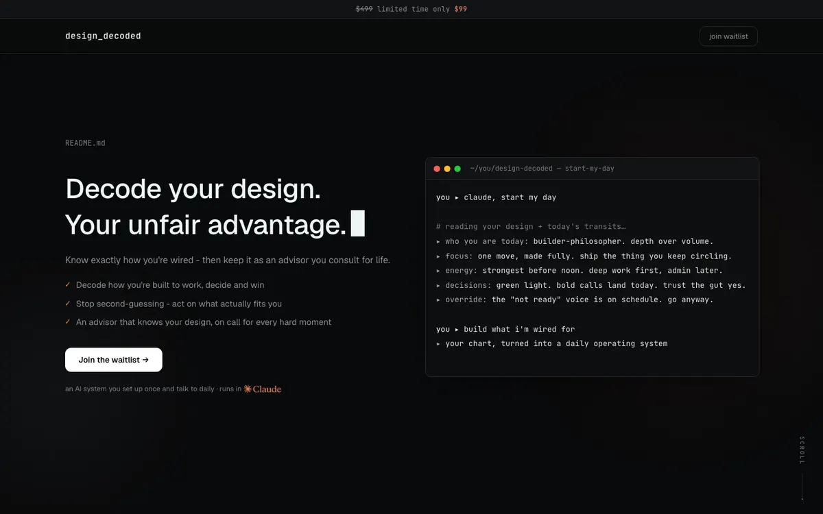 Design Decoded website