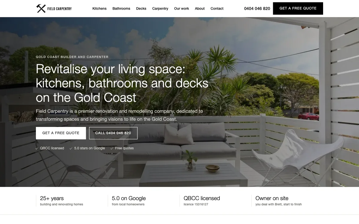 Field Carpentry website