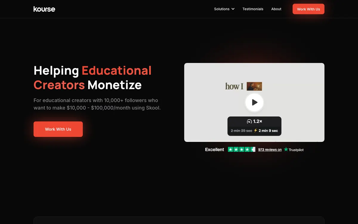 Kourse website
