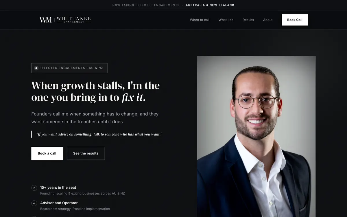 Whittaker Management website